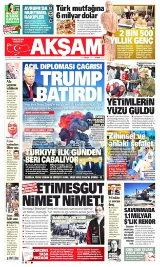 Akşam Gazetesi 4 Ağustos 2026 günün manşeti