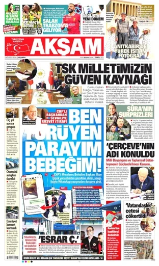 Akşam Gazetesi 5 Ağustos 2026 günün manşeti
