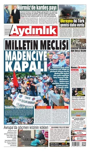 Aydınlık Gazetesi 5 Ağustos 2026 günün manşeti