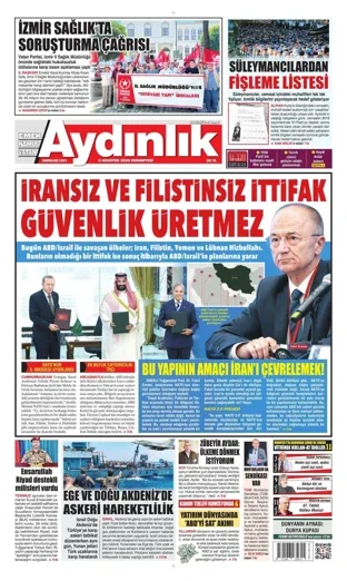 Aydınlık Gazetesi 8 Ağustos 2026 günün manşeti