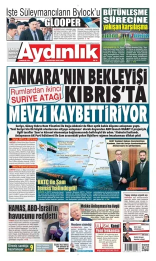 Aydınlık Gazetesi 18 Ağustos 2026 günün manşeti