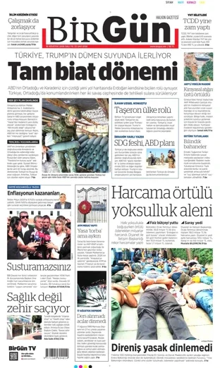 Birgün Gazetesi 18 Ağustos 2026 günün manşeti