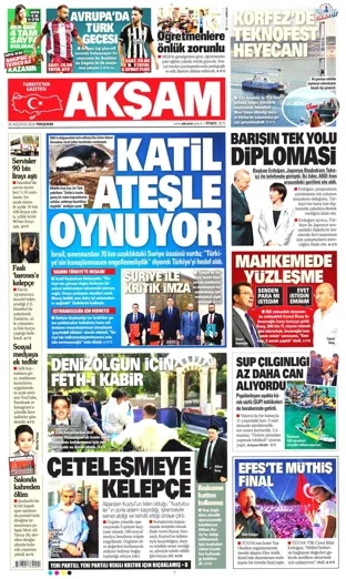 Akşam Gazetesi 20 Ağustos 2026 günün manşeti