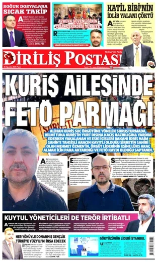Diriliş Postası Gazetesi 23 Ağustos 2026 günün manşeti
