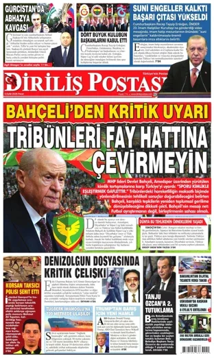 Diriliş Postası Gazetesi 6 Eylül 2026 günün manşeti