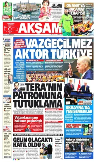 Akşam Gazetesi 24 Eylül 2026 günün manşeti