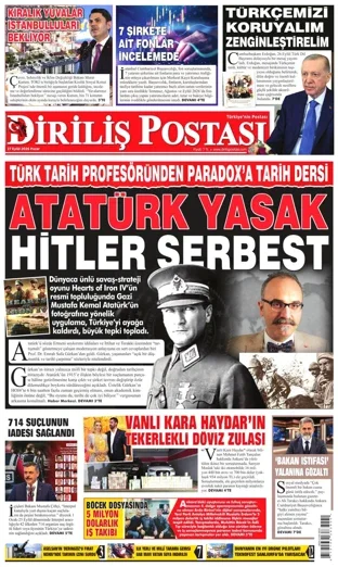 Diriliş Postası Gazetesi 27 Eylül 2026 günün manşeti