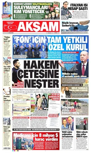 Akşam Gazetesi 30 Eylül 2026 günün manşeti