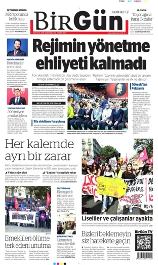 Birgün Gazetesi 30 Eylül 2026 günün manşeti