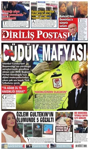 Diriliş Postası Gazetesi 3 Ekim 2026 günün manşeti