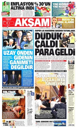 Akşam Gazetesi 6 Ekim 2026 günün manşeti