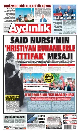 Aydınlık Gazetesi 6 Ekim 2026 günün manşeti