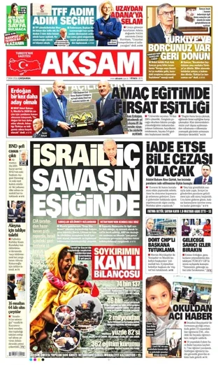 Akşam Gazetesi 7 Ekim 2026 günün manşeti