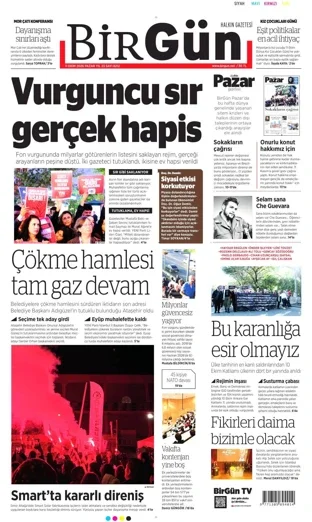 Birgün Gazetesi 11 Ekim 2026 günün manşeti