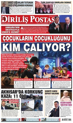 Diriliş Postası Gazetesi 12 Ekim 2026 günün manşeti