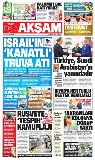 Akşam Gazetesi 14 Ekim 2026 günün manşeti