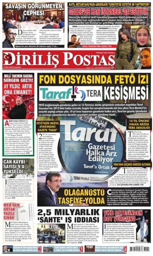 Diriliş Postası Gazetesi 21 Ekim 2026 günün manşeti